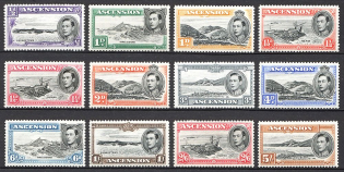 1938-53 Ascension British Empire Perf. 13 CV 90 GBP