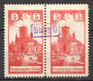 1918 Zarki Poland Civil War Pair 10/5 H