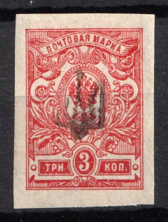 1918 3k Kiev (Kyiv) Type 'Svenson 2', Ukrainian Tridents, Ukraine (Bulat 139)
