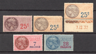 France Fiscal Stamps (MNH/MLH)