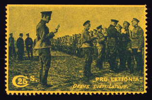 1916 25c Committee to Help Victims of the War in Latvia, Issued Latvian Committee 'Pro Lettonia'
