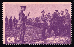 1916 25c Committee to Help Victims of the War in Latvia, Issued Latvian Committee 'Pro Lettonia'