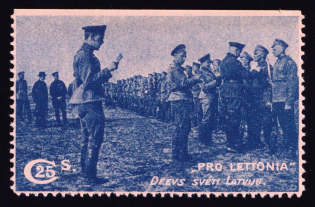 1916 25c Committee to Help Victims of the War in Latvia, Issued Latvian Committee 'Pro Lettonia'
