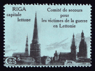 1916 25c Riga, Committee to Help Victims of the War in Latvia