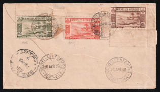1950 New Hebrides, Airmail cover New Hebrides - Sydney, franked by Mi. Mi 112, 113, 115