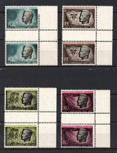 1950 Shukhevich-Chuprinka, Ukraine, Underground Posts, Corner Gutter-Pairs (Full Set, MNH)