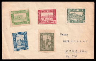 1918 Liuboml, Local Issue, Ukraine, Cover to Prague (Czech)