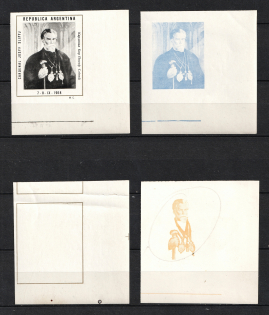 1968 Buenos Aires, Cardinal Joseph Slipyj, Ukraine, Underground Post (Proofs, MNH)