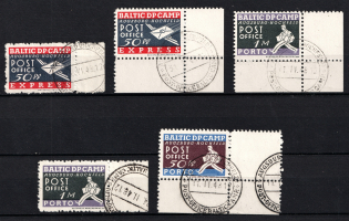 1948 Ausburg - Hochfeld, Estonia, Lithuania, Baltic DP Camp, Displaced Persons Camp (Wilhelm 1 A - 3 A, Canceled, CV $90)