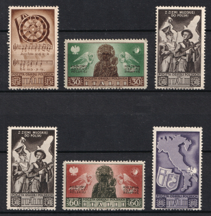 1946 Barletta - Trani, Polish II Corps in Italy, Poland, DP Camp, Displaced Persons Camp (Wilhelm 15 - 19, Full Set)