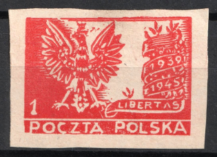 1945 Lubeck, Poland, DP Camp, Displaced Persons Camp (Wilhelm 4 a, CV $130)