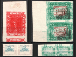 1920 Ukrainian People's Republic, Ukraine, Pairs (Print Errors, MNH)