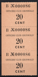 20c Officers Club Grunwald, Poland, Strip