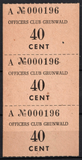 40c Officers Club Grunwald, Poland, Strip