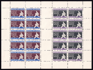 1948 Ausburg - Hochfeld, Estonia, Lithuania, Baltic DP Camp, Displaced Persons Camp, Sheet (Wilhelm Sheet 2, CV $220)
