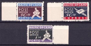 1948 Ausburg - Hochfeld, Estonia, Lithuania, Baltic DP Camp, Displaced Persons Camp (Wilhelm 1 A - 3 A, Full Set, CV $30)