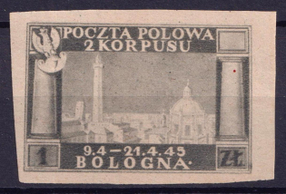 1945 1zl Barletta - Trani, Polish II Corps in Italy, Poland, DP Camp, Displaced Persons Camp (Wilhelm 3 I B, CV $130, MNH)