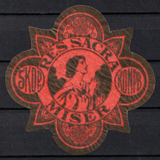 5k Lodz, to Help the Poor, Russian Poland, Mail Seal Label