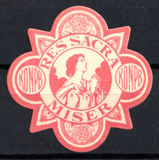 5k Lodz, to Help the Poor, Russian Poland, Mail Seal Label