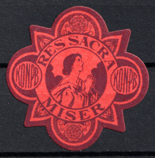 5k Lodz, to Help the Poor, Russian Poland, Mail Seal Label