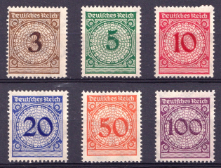 1923 Weimar Republic, Germany (Mi. 338 - 343, Full Set, CV $140, MNH)