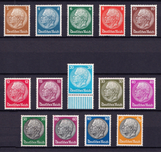 1933 Third Reich, Germany (Mi. 482 - 495, Full Set, CV $260)