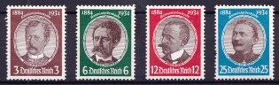 1934 Third Reich, Germany (Mi. 540 - 543, Full Set, CV $250, MNH)