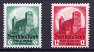 1934 Third Reich, Germany (Mi. 546 - 547, Full Set, CV $110, MNH)