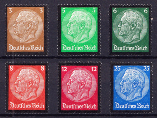 1934 Third Reich, Germany (Mi. 548 - 553, Full Set, CV $180, MNH)
