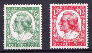 1934 Third Reich, Germany (Mi. 554 - 555, Full Set, CV $130, MNH)