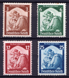 1935 Third Reich, Germany (Mi. 565 - 568, Full Set, CV $160, MNH)