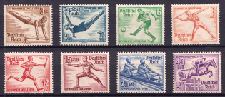 1936 Third Reich, Germany (Mi. 609 - 616, Full Set, CV $180)