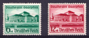 1938 Third Reich, Germany (Mi. 673 - 674, Full Set, CV $30, MNH)