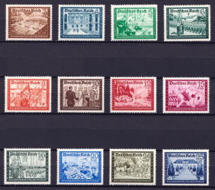 1939 Third Reich, Germany (Mi. 702 - 713, Full Set, CV $110, MNH)