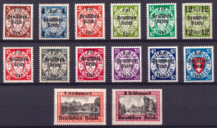 1939 Third Reich, Germany (Mi. 716 - 729, Full Set, CV $80)
