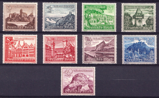 1939 Third Reich, Germany (Mi. 730 - 738, Full Set, CV $80, MNH)