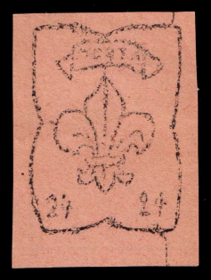 1946 24pf Monchehof, ORYuR Scouts, Russia, DP Camp, Displaced Persons Camp (Wilhelm 4)