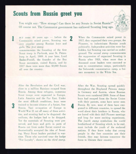 1957 New York, ORYuR Scouts Jubilee Jamboree, Russia, DP Camp, Displaced Persons Camp, Propaganda Sheet