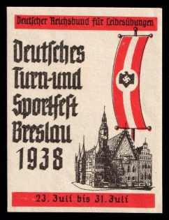 1938 'Gymnastics and Athletic Festival', Swastika, Breslau, Third Reich Propaganda, Cinderella, Nazi Germany