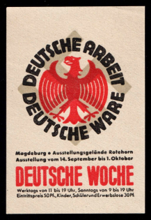 'German Goods', Swastika, Magdeburg, Third Reich Propaganda, Cinderella, Nazi Germany