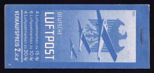 1930 Compete Booklet with stamps of Weimar Republic, Germany, Excellent Condition (Mi. MH 20.1, CV $1,430)