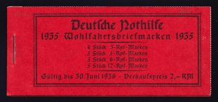 1935 Compete Booklet with stamps of Third Reich, Germany, Excellent Condition (Mi. MH 41, CV $230)