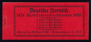 1935 Compete Booklet with stamps of Third Reich, Germany, Excellent Condition (Mi. MH 41, CV $230)
