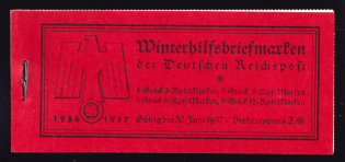 1936 Compete Booklet with stamps of Third Reich, Germany, Excellent Condition (Mi. MH 43, CV $180)