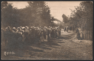 1916? Devastation of the Village over the Strip River, Ukrainian Sich Riflemen Legion Postcard, USS, UPA Ukrainian Insurgent Army (Probe Print, Rare)