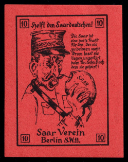 1935 'Help the Saar Germans!', Berlin, German Propaganda, Cinderella