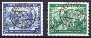 1948 District 3 Berlin Main Post Office, Berlin Emergency Issue, Soviet Russian Zone of Occupation, Germany (Canceled)