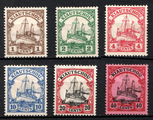 1905-19 Kiautschou, German Colonies, Kaiser’s Yacht, Germany (Mi. 28 - 33)