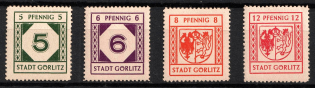 1945 Gorlitz, Germany Local Post (Mi. 1 - 4, Full Set, CV $70, MNH)
