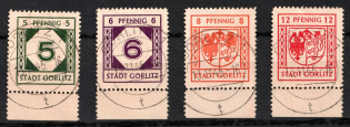 1945 Gorlitz, Germany Local Post (Margins, Full Set, Canceled)